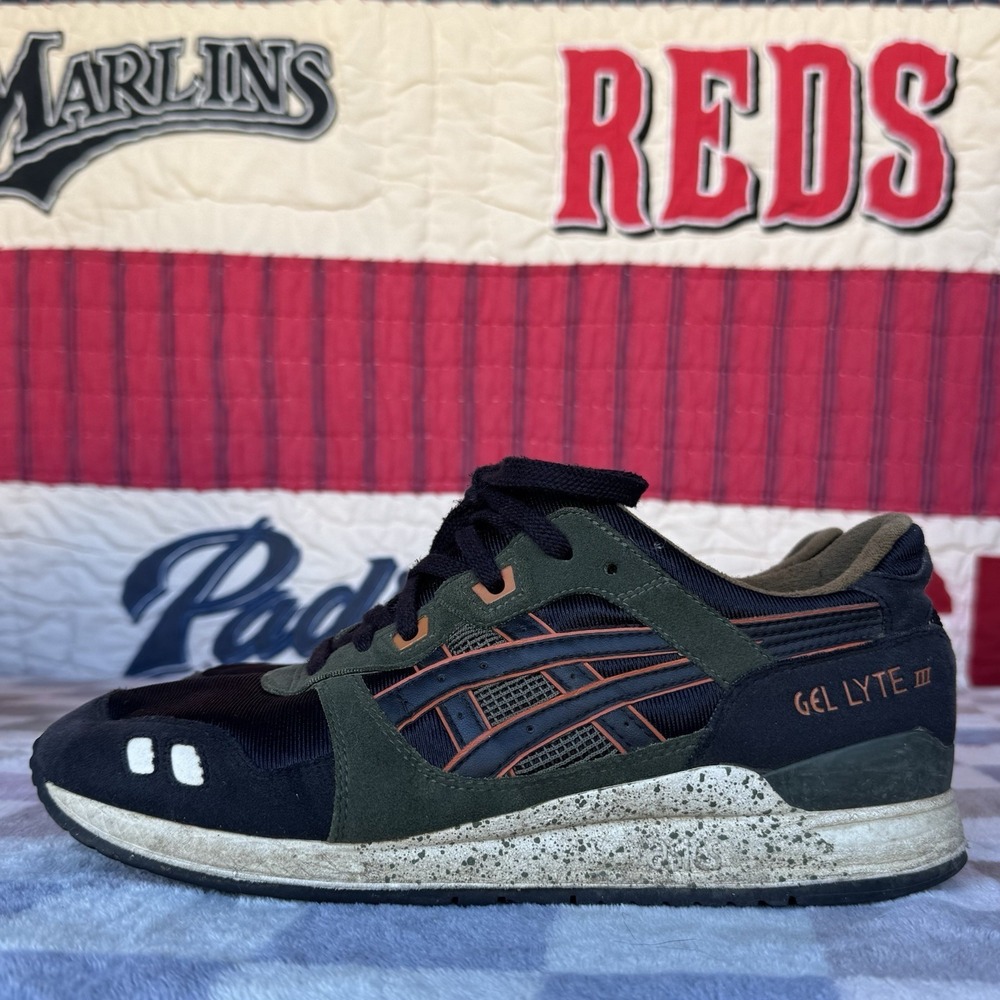 Size 10 - ASICS Gel Lyte 3 Duffel‎ Bag Womens Black Green